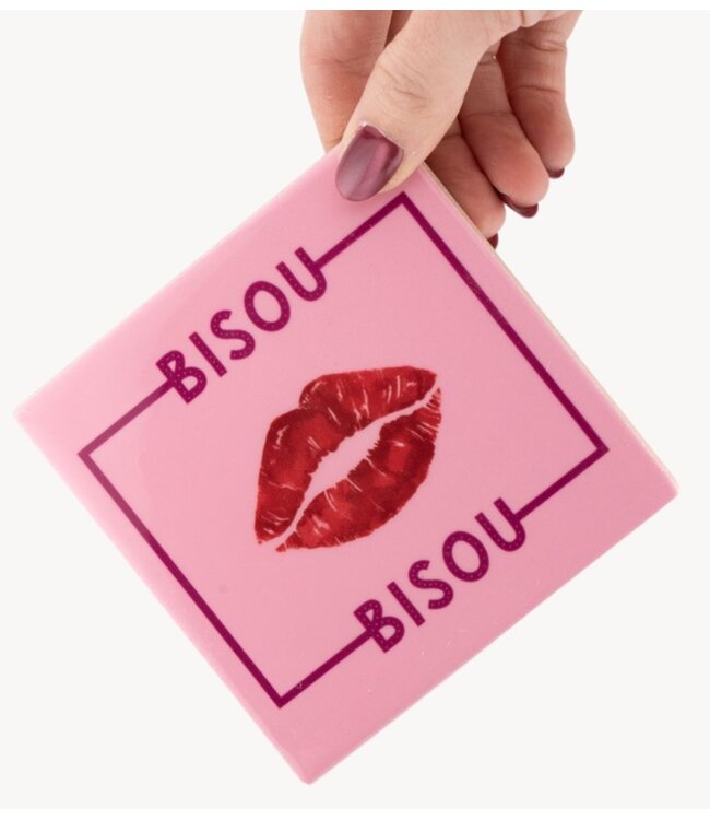 Tegeltje bisou bisou