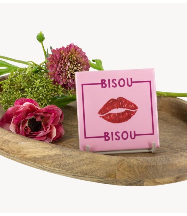 Tegeltje bisou bisou