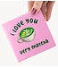 Tegeltje I love you very matcha