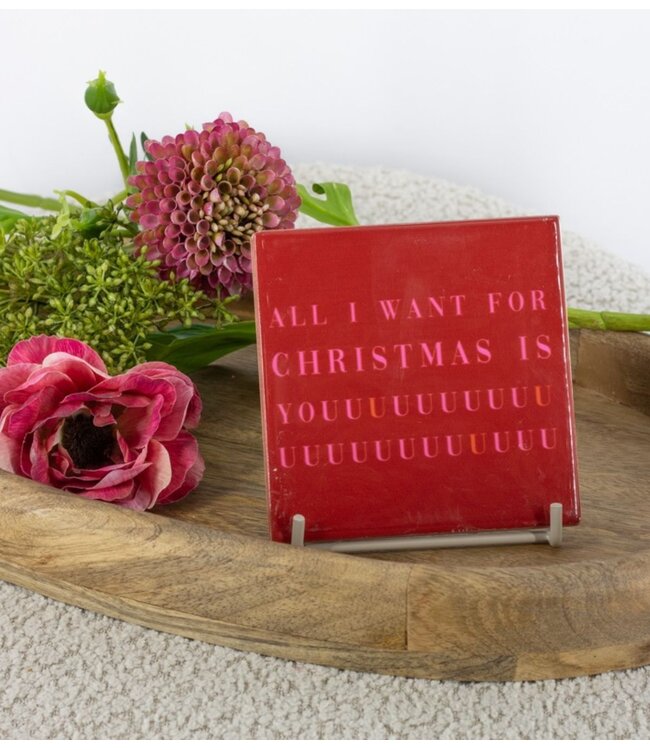 Tegeltje all I want for christmas