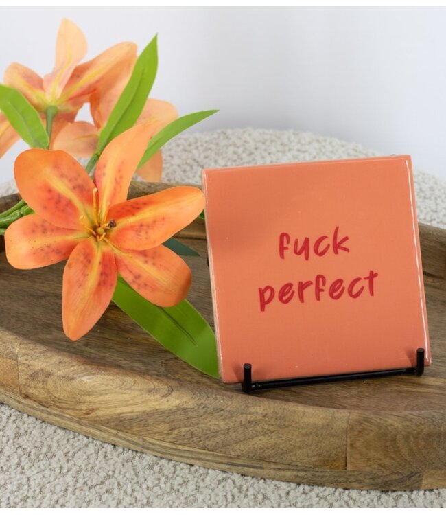 Tegeltje fuck perfect