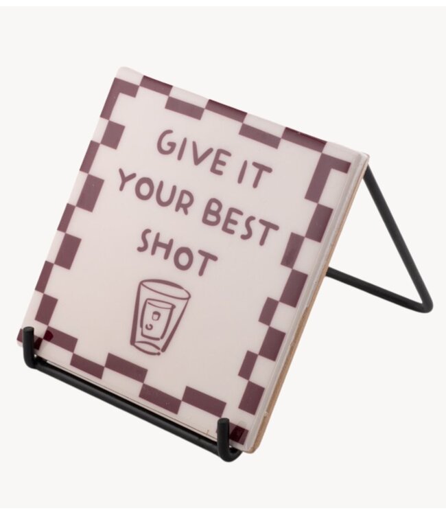 Tegeltje give it your best shot