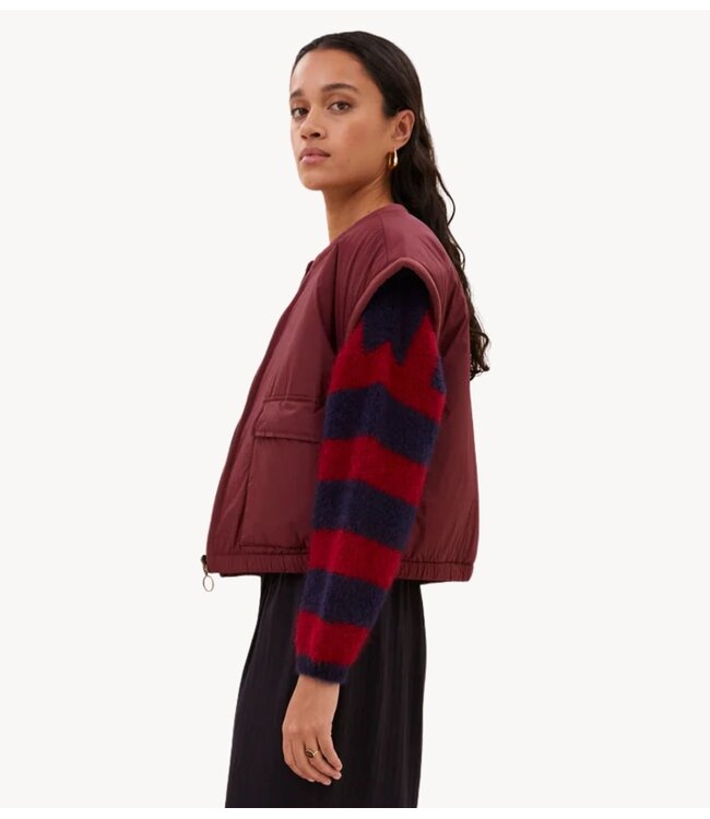 BY-BAR Gilet gio sleeveless jacket wine