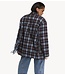 Refined Department Blazer ladies woven check blazer fringes TORI check