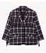 Refined Department Blazer ladies woven check blazer fringes TORI check