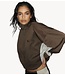 Refined Department Jas ladies woven sporty jacket ANNIE choc brown