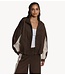 Refined Department Jas ladies woven sporty jacket ANNIE choc brown