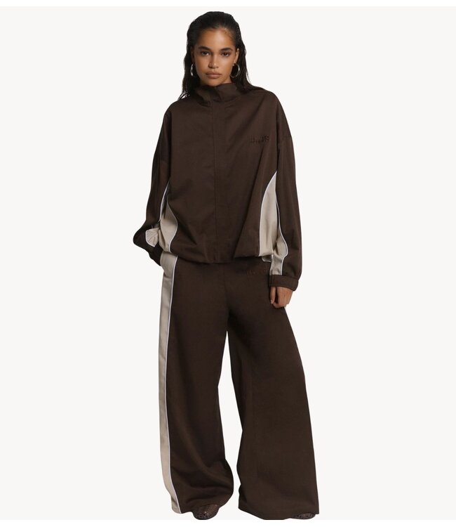 Refined Department Jas ladies woven sporty jacket ANNIE choc brown