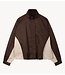 Refined Department Jas ladies woven sporty jacket ANNIE choc brown