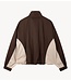 Refined Department Jas ladies woven sporty jacket ANNIE choc brown