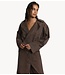 Refined Department Jas ladies woven washed bomber trenchcoat JOLANDA choc brown
