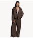 Refined Department Jas ladies woven washed bomber trenchcoat JOLANDA choc brown