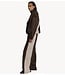 Refined Department Broek ladies woven sporty wide leg pants BLAKIE choc brown