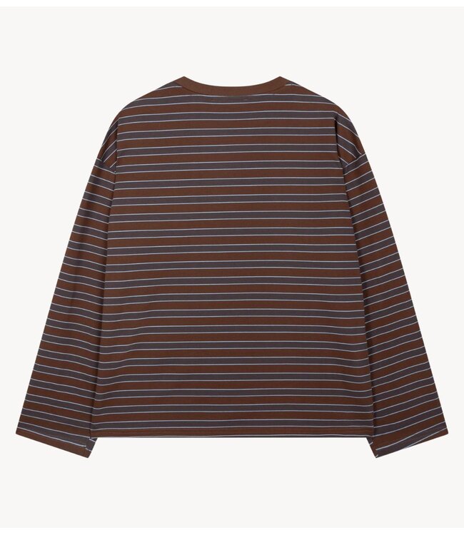 Refined Department Shirt ladies knitted oversized striped longsleeve AMELIE stripe