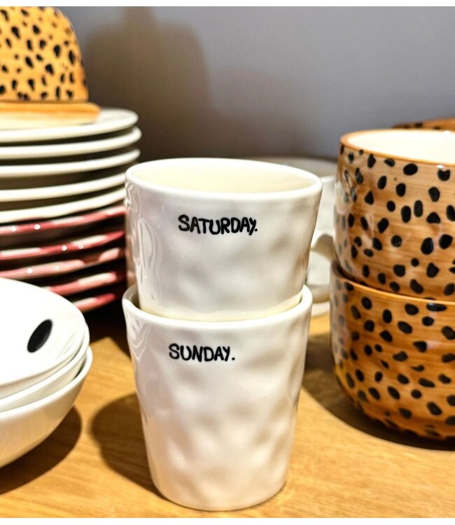 Anna+Nina Mok Weekend Coffee Cup Set of 2 White