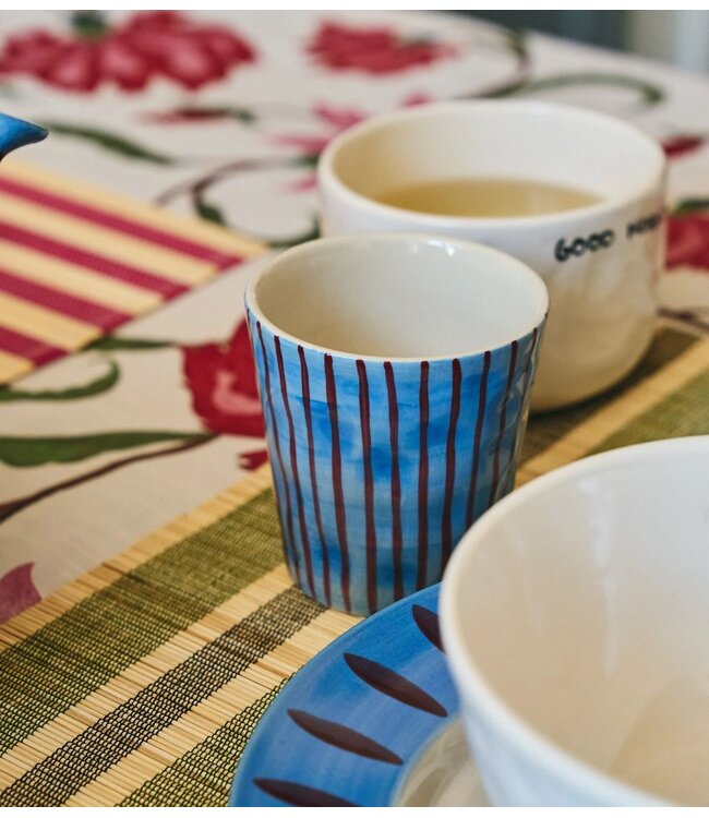 Anna+Nina Mok Stripe Affair Coffee Cup Set of 2 Multicolour
