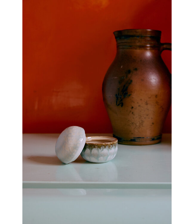 HKLIVING 70s Ceramics Suikerpot Petal