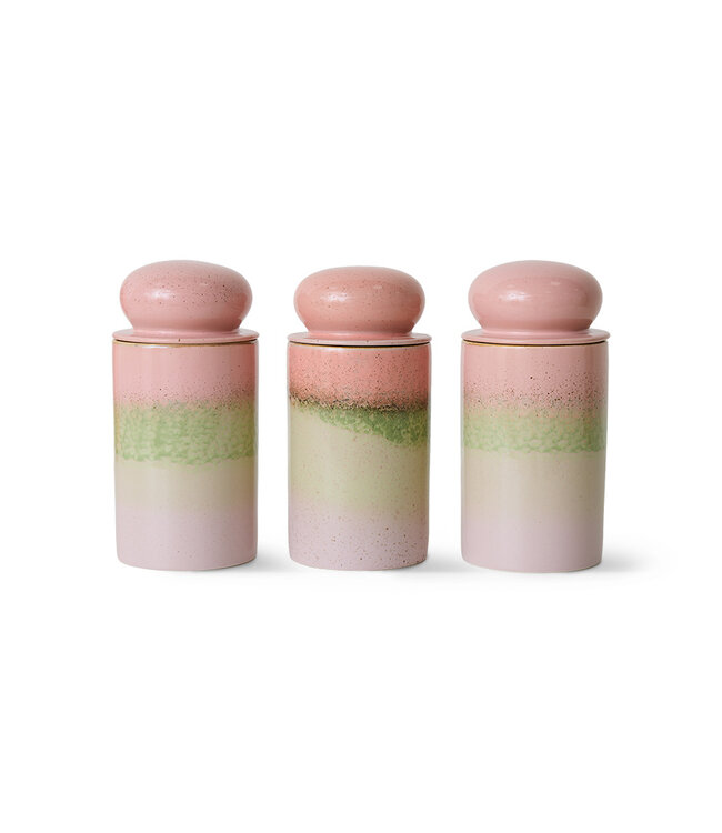 HKLIVING 70s Ceramics Voorraadpot Glaze 22,5 cm