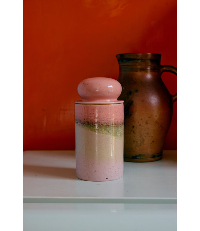 HKLIVING 70s Ceramics Voorraadpot Glaze 22,5 cm