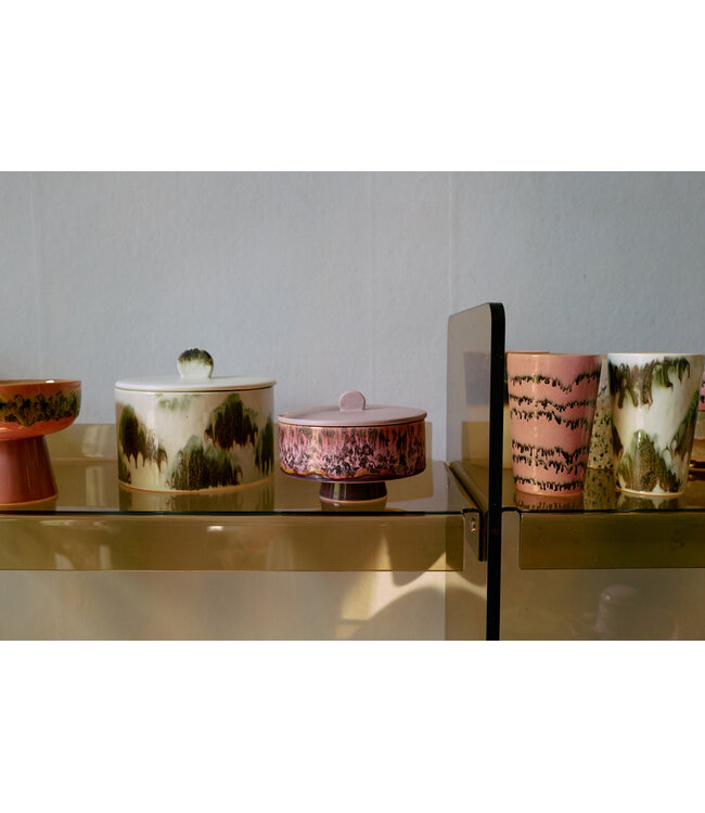 HKLIVING Koektrommel 70s ceramics: cookie jar, tide