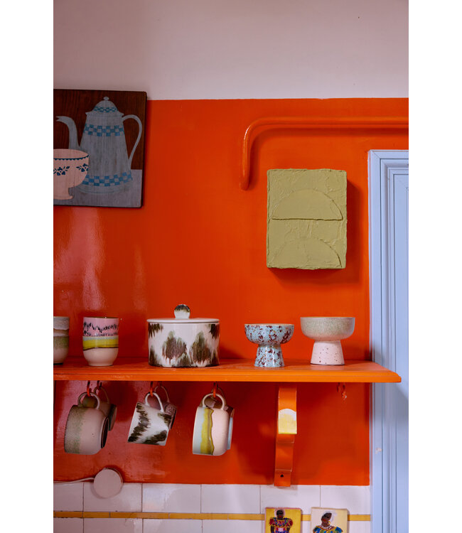 HKLIVING Koektrommel 70s ceramics: cookie jar, tide