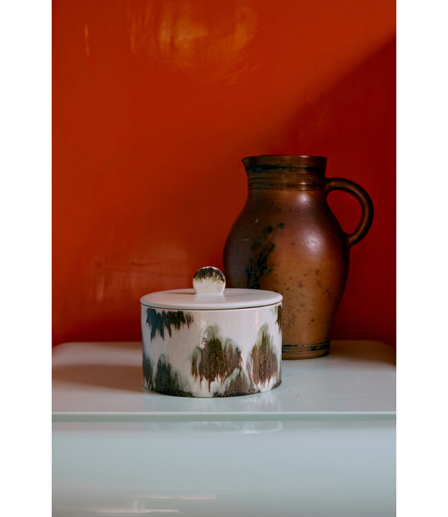 HKLIVING Koektrommel 70s ceramics: cookie jar, tide
