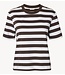 Selected Top SLWESSENTIAL SS STRIPED BOXY TEE NOOS Delicioso BRIGHT WHITE - WIDE