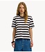 Selected Top SLWESSENTIAL SS STRIPED BOXY TEE NOOS Delicioso BRIGHT WHITE - WIDE