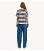 Selected Top SLWESSENTIAL SS STRIPED BOXY TEE NOOS Delicioso BRIGHT WHITE - WIDE