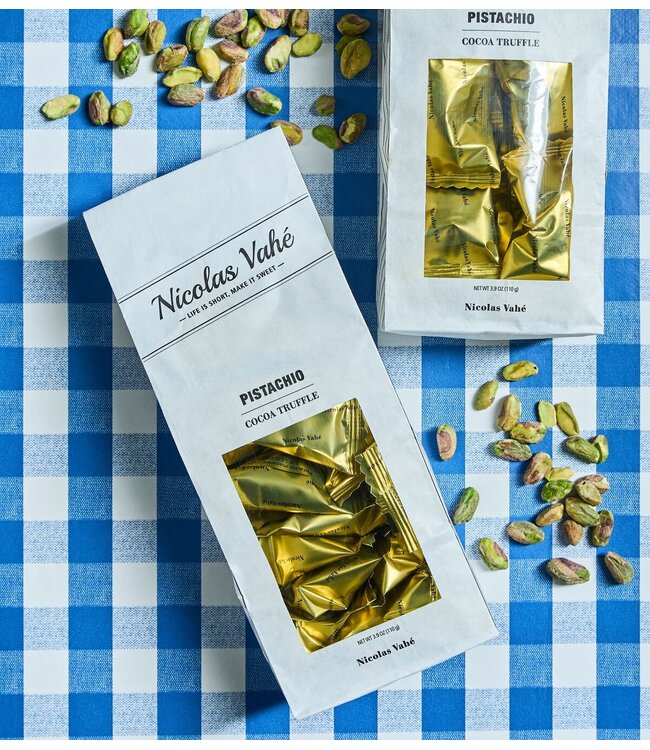 Nicolas Vahé Chocolade Cocoa truffle, Pistachio, 110 g