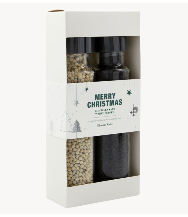 Nicolas Vahé Cadeaubox Gift box, CHBlack sea salt + pepper, white, 320/175 g/g