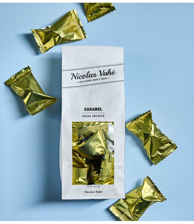 Nicolas Vahé Chocolade Cocoa truffle, Caramel, 110 g