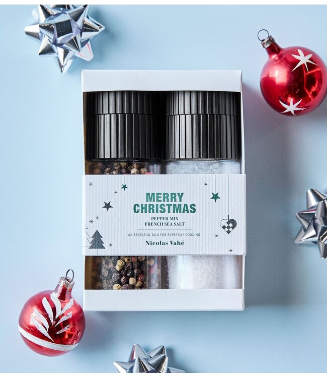 Nicolas Vahé Cadeaubox Gift box, CHFrench sea salt + pepper mix, 120/55 g/g