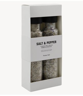 Nicolas Vahé Cadeaubox Gift box, Salt everyday mix & truffle + herbs de Provence, 300/270 g/g