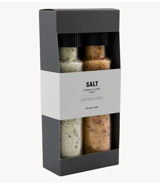 Nicolas Vahé Cadeaubox Gift box, Salt parmesan & basil + chilli, 320/315 g/g