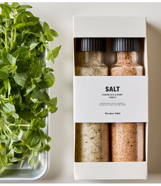 Nicolas Vahé Cadeaubox Gift box, Salt parmesan & basil + chilli, 320/315 g/g