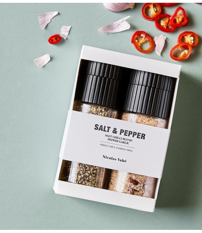 Nicolas Vahé Cadeabox Gift box, Salt chilli + pepper, garlic, 115/65 g/g