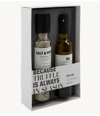 Nicolas Vahé Cadeaubox Gift box, Salt & oil, Because truffle is always in season, 300/25 g/cl