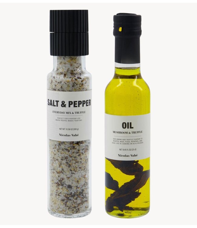 Nicolas Vahé Cadeaubox Gift box, Salt & oil, Because truffle is always in season, 300/25 g/cl