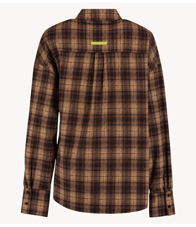 HARPER & YVE Blouse KIM-LS BROWN CHECK