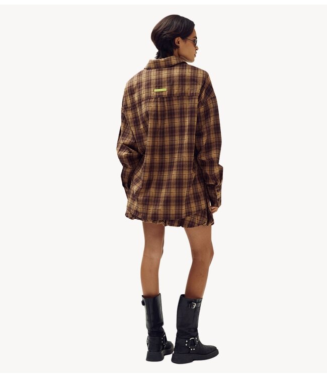 HARPER & YVE Blouse KIM-LS BROWN CHECK