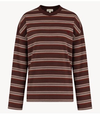 HARPER & YVE Shirt TOMMY-LS BROWN STRIPE