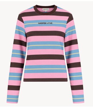 HARPER & YVE Shirt TAMMY-LS BLUSH PINK STRIPE