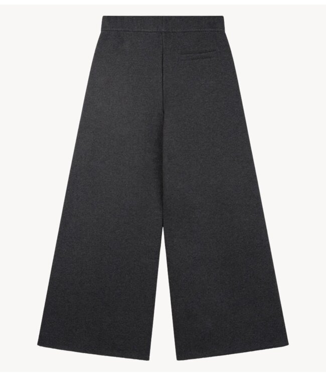 10DAYS Broek wide jogger fleece antra melee