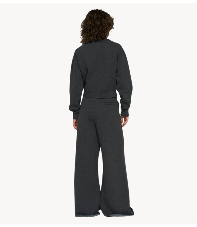 10DAYS Broek wide jogger fleece antra melee