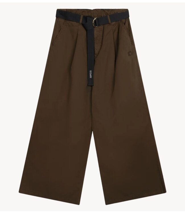 10DAYS Broek wide pants twill brown