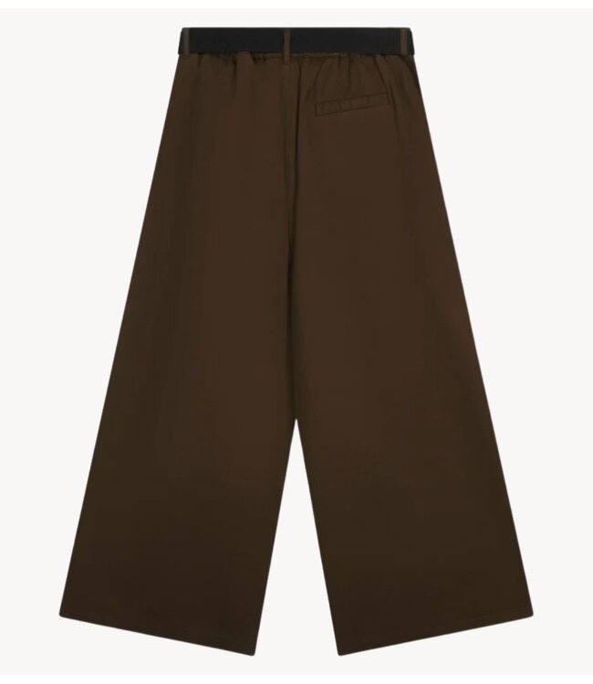 10DAYS Broek wide pants twill brown