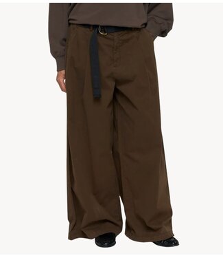 10DAYS Broek wide pants twill brown