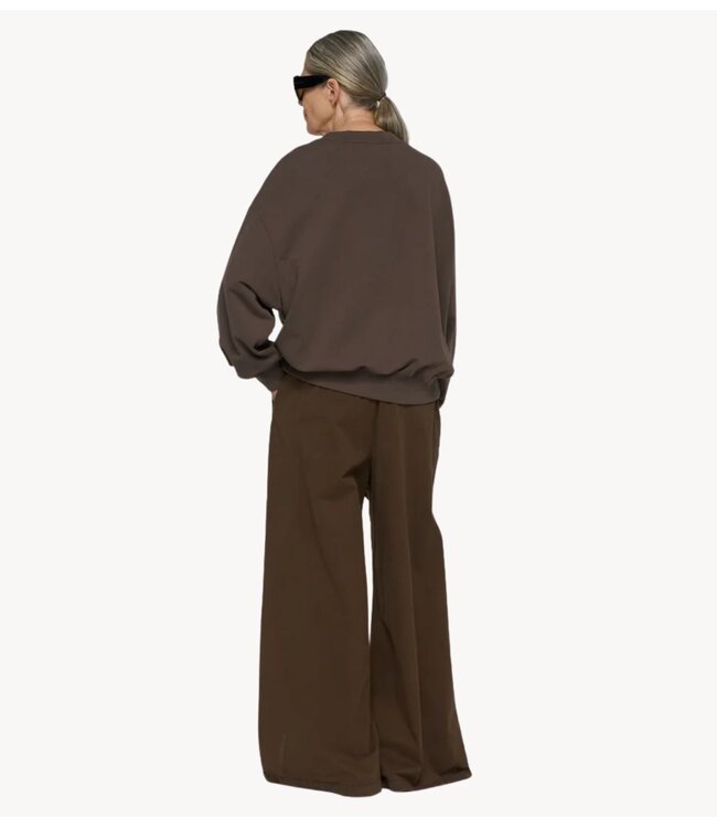 10DAYS Broek wide pants twill brown