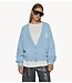 10DAYS Vest hairy knit cardigan angel blue